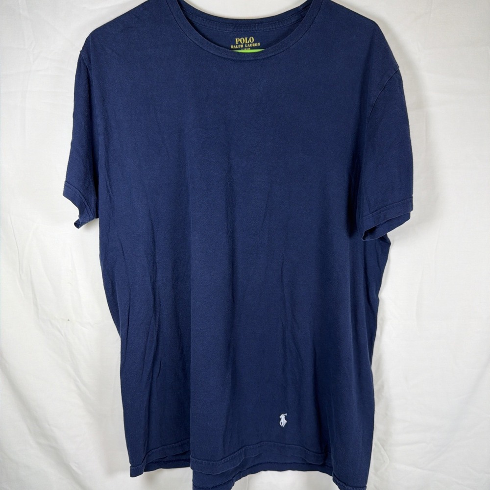 Polo Ralph Lauren: Men's Blue Crew Neck T-Shirt Size Large Classic Casual Tee
